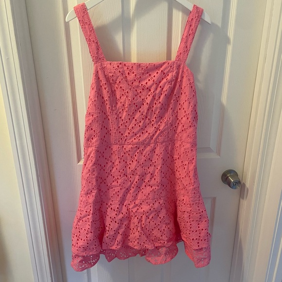 Draper James Pink Eyelet Dress - Picture 3 of 4